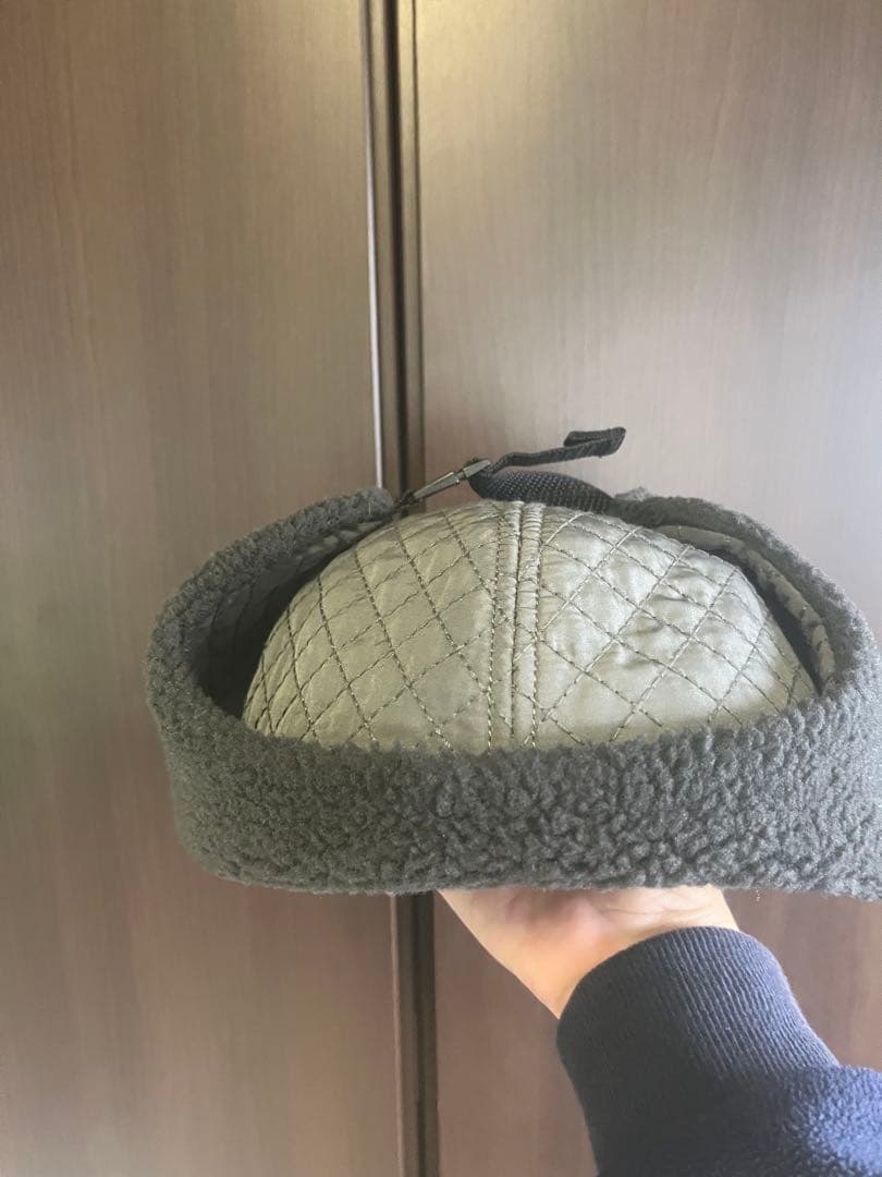 完売品　木梨サイクル　ゴルフ　キルティングイヤーフラップキャップ