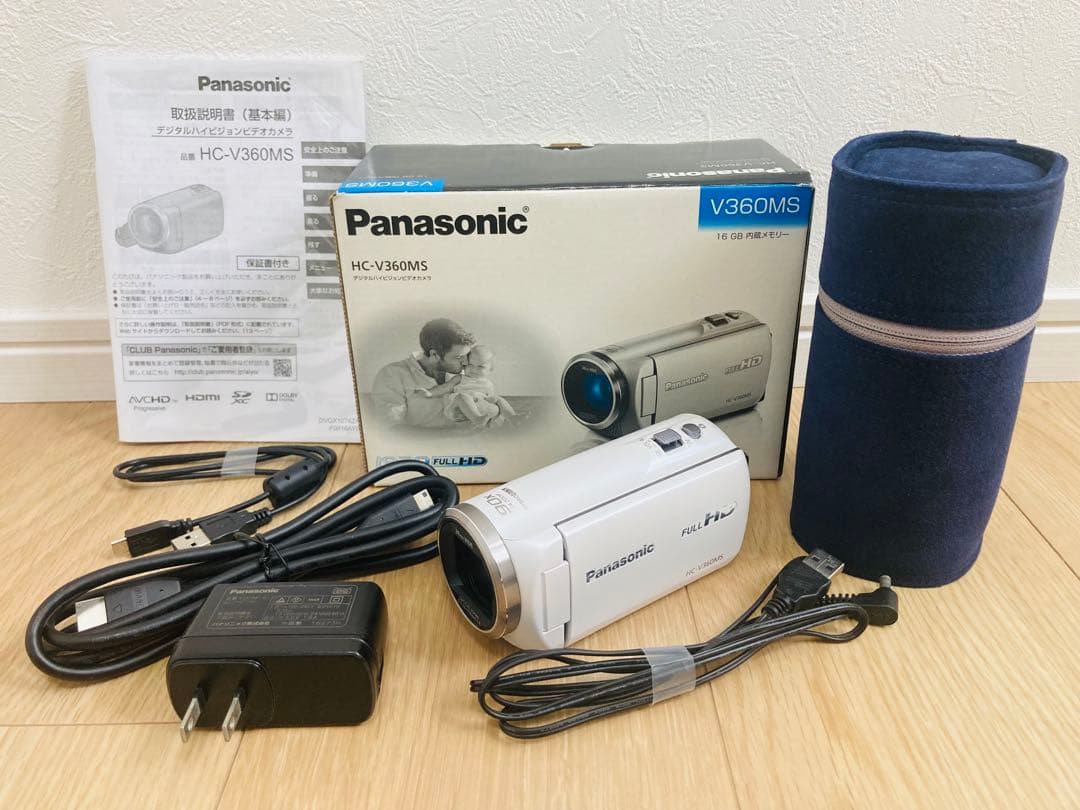 【美品】Panasonic HC-V360MS 16GB HDビデオカメラ