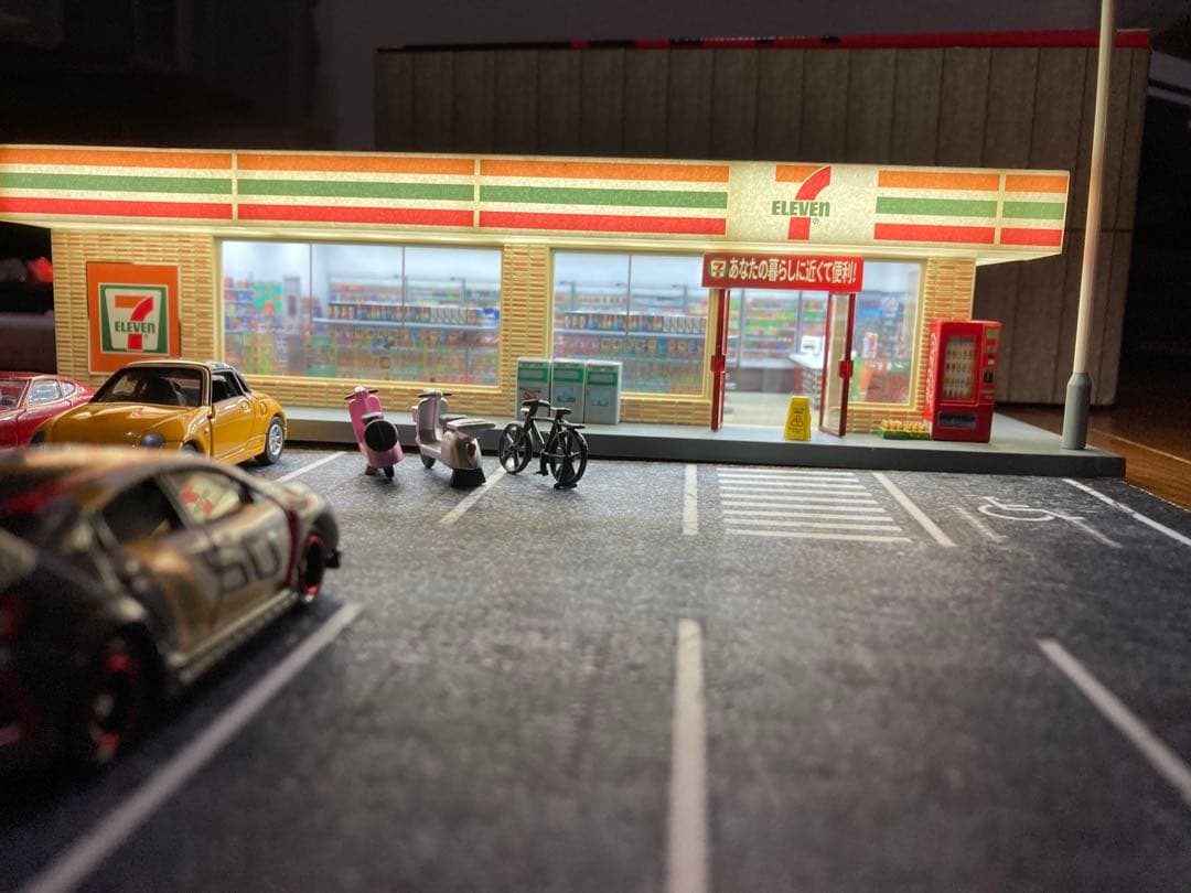 1/64 ジオラマ セブンイレブン コンビニ