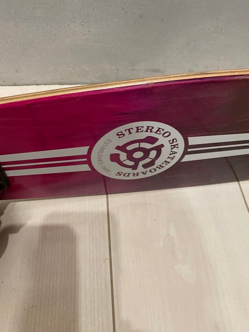 美品　Stereo ステレオ ウッドバイナルクルーザー　スケートボード