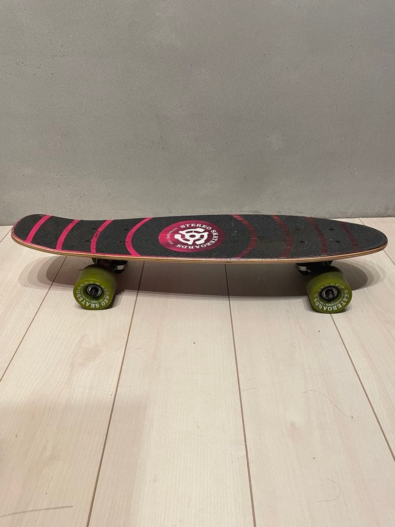 美品　Stereo ステレオ ウッドバイナルクルーザー　スケートボード