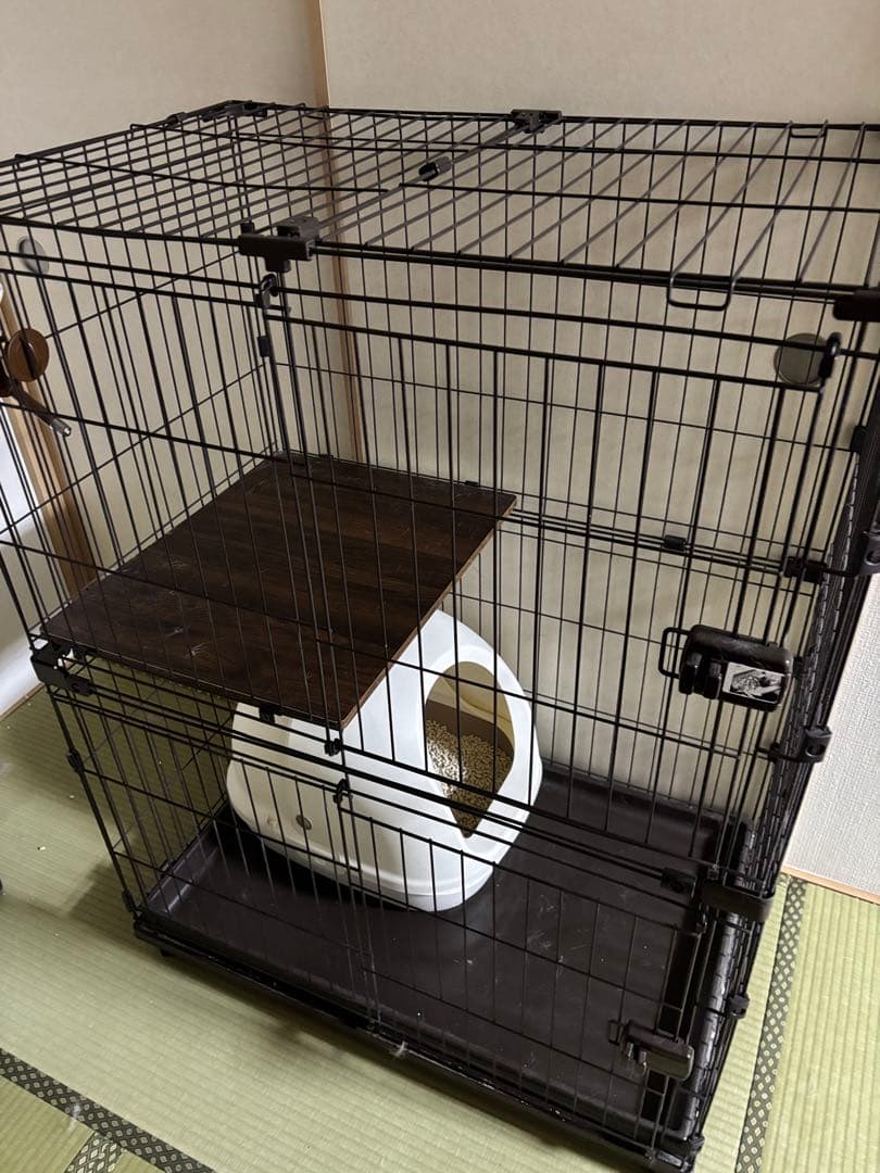 キャットケージ (ハンモック無し)約90x60x120cm