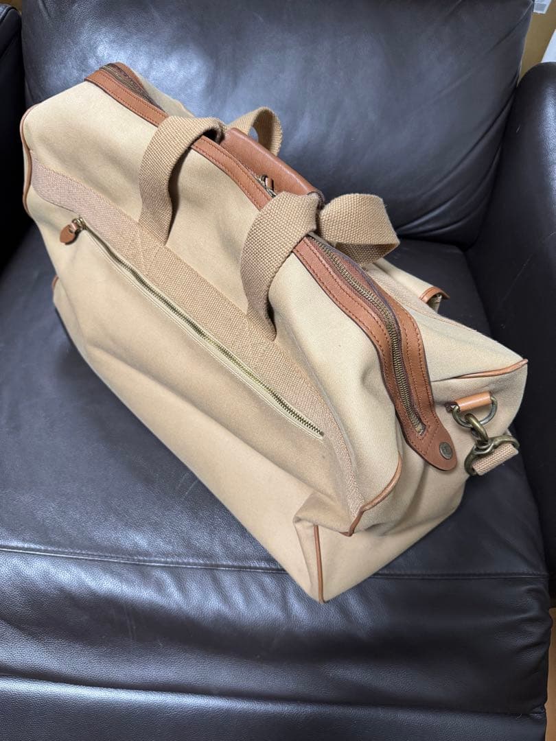 POLO RALPH LAUREN キャンバスボストンバッグ ベージュ