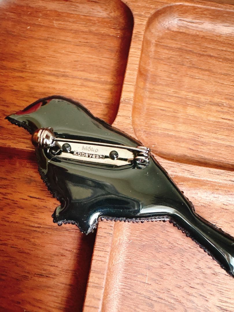 小林モー子 maison des perles スズメの涙　ブローチ