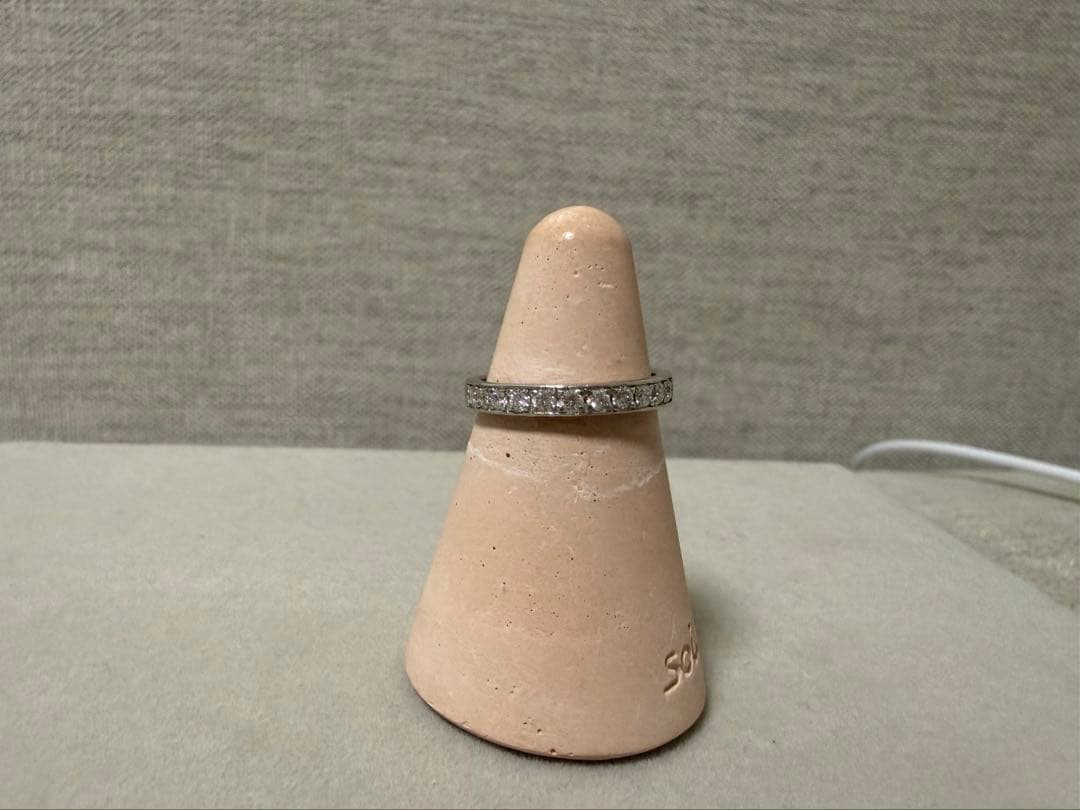 kinoko京セラジュエリー　プラチナハーフエタニティリング