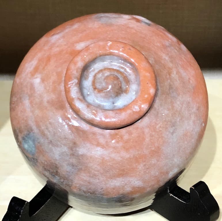 楽焼　大徳寺派　森山歓渓管長御手造　赤楽茶椀　銘「好雪]　無傷保証　箱合　古物。