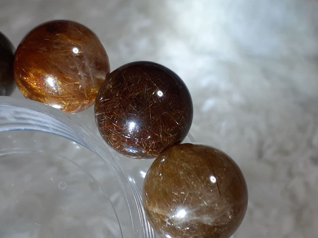 【1点もの】ミックス　ルチルクォーツ 　ブレスレット