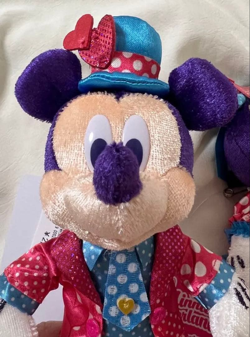 ディズニー　パルパルーザ　ミニー　ミッキー　ファンダーランド　ぬいぐるみバッジ