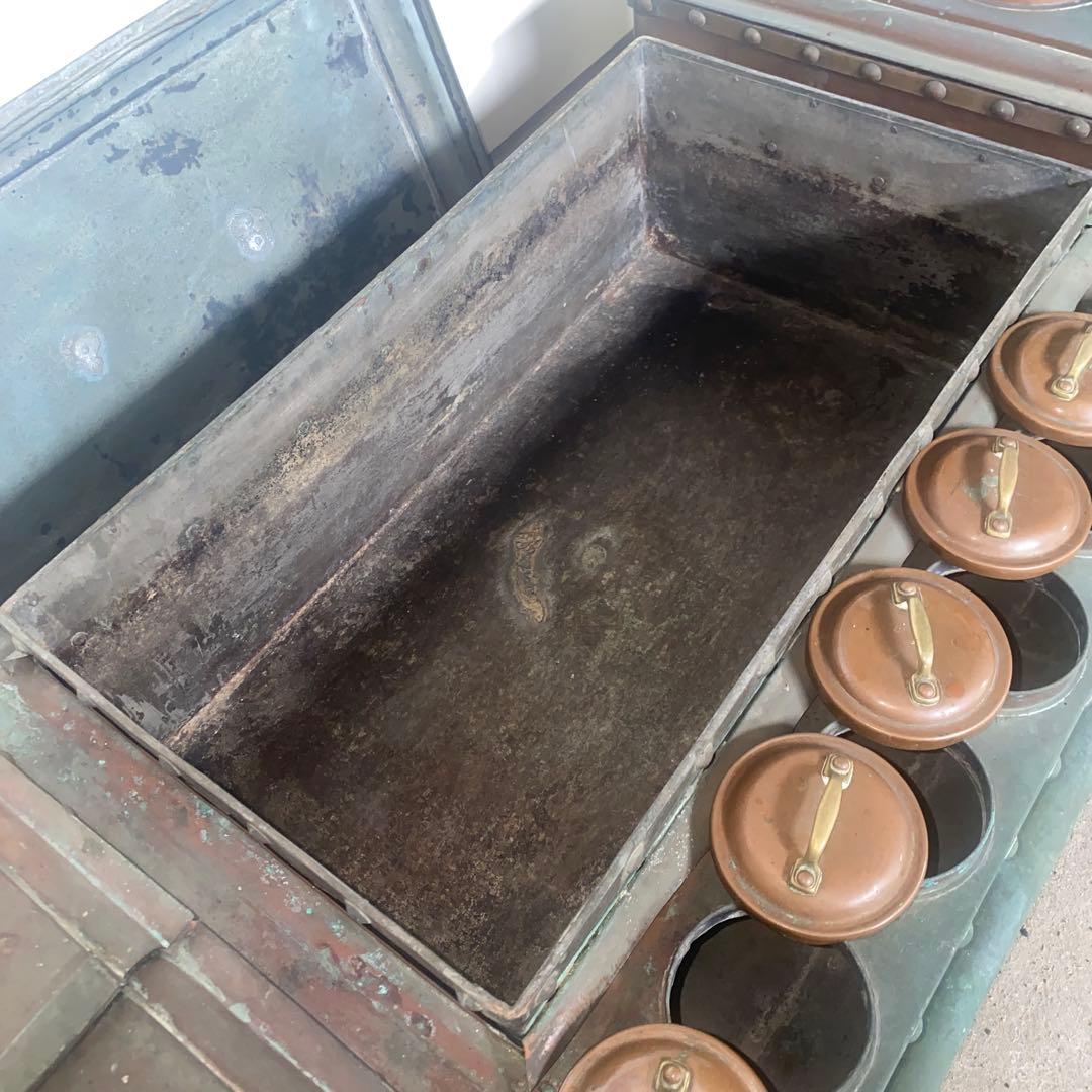 昭和レトロ　燗銅壺 火鉢 囲炉裏 純銅 竈 酒燗器　大正ロマン　骨董　希少