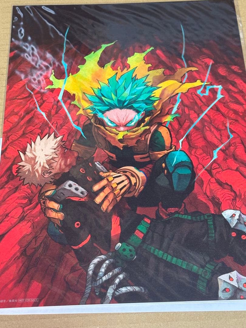 【当選品】ヒロアカ ゼブラック 37巻記念 ミニポスター 通知書付 デク 爆豪