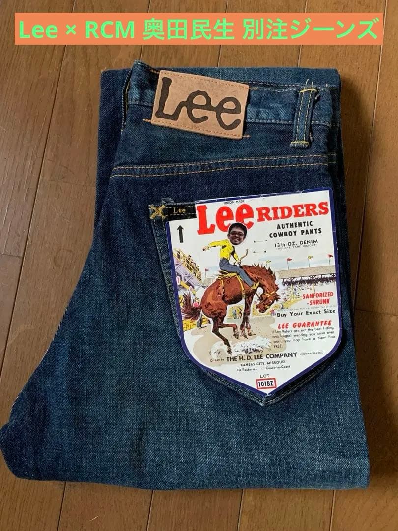 希少★未使用★Lee × RCM 奥田民生 101BZ コラボデニム
