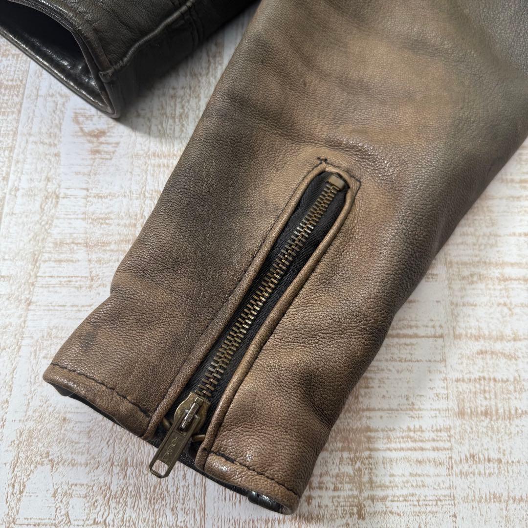 Schott ショットジャケット レザー ジップアップ Mサイズ