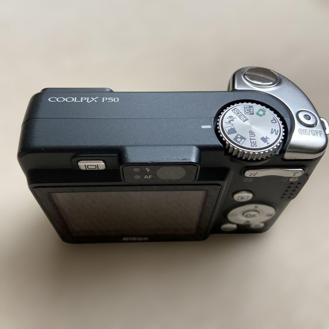 動作確認済Nikon COOLPIX P50 黒　単三電池２本使用