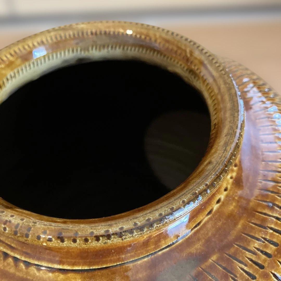 小鹿田焼　おんた焼き　壺　花瓶　大きいサイズ