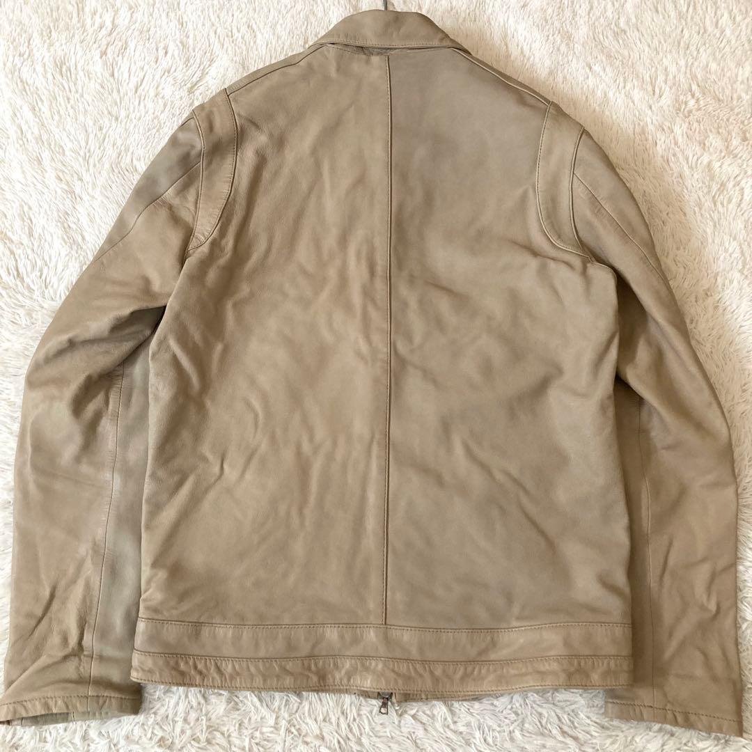 ✨羊革✨ラムレザー トゥモローランド シングルライダース レザージャケット L