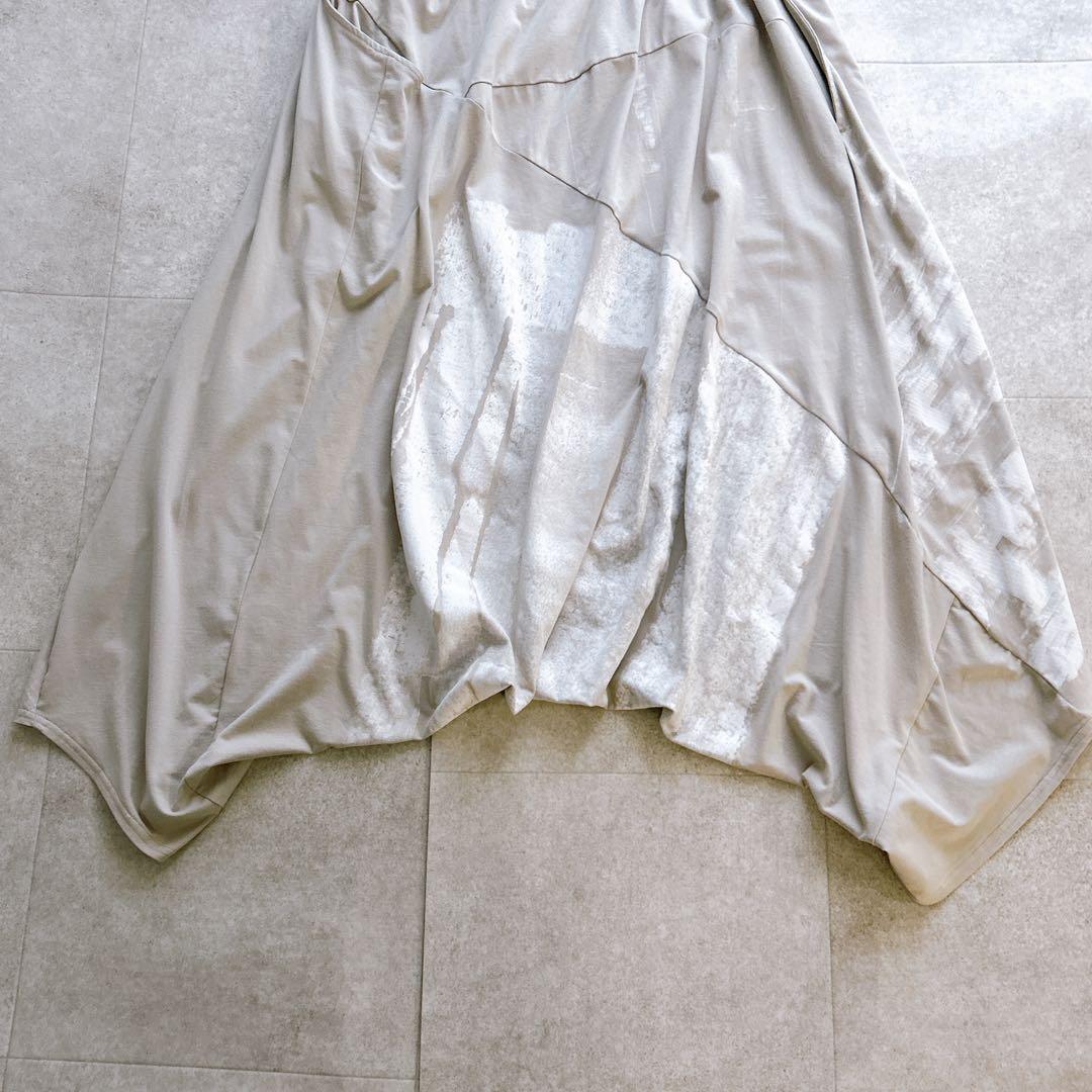 極美品✨萌 モユル サルエルパンツ アート柄 バルーン イージーパンツ ワイド