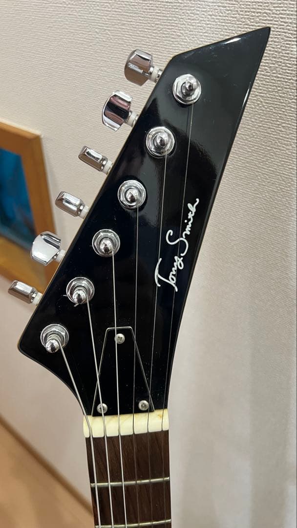 【美品】Tony Smith ブラック エレキギター【ケース付き】