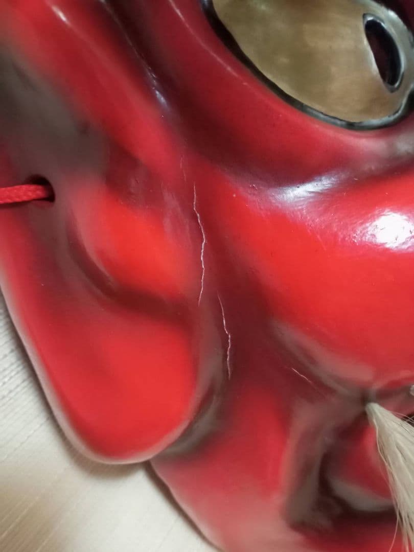 神楽面　伝統工芸　石見神楽　広島神楽　芸北（北広島）天狗(関山)　文化　和紙