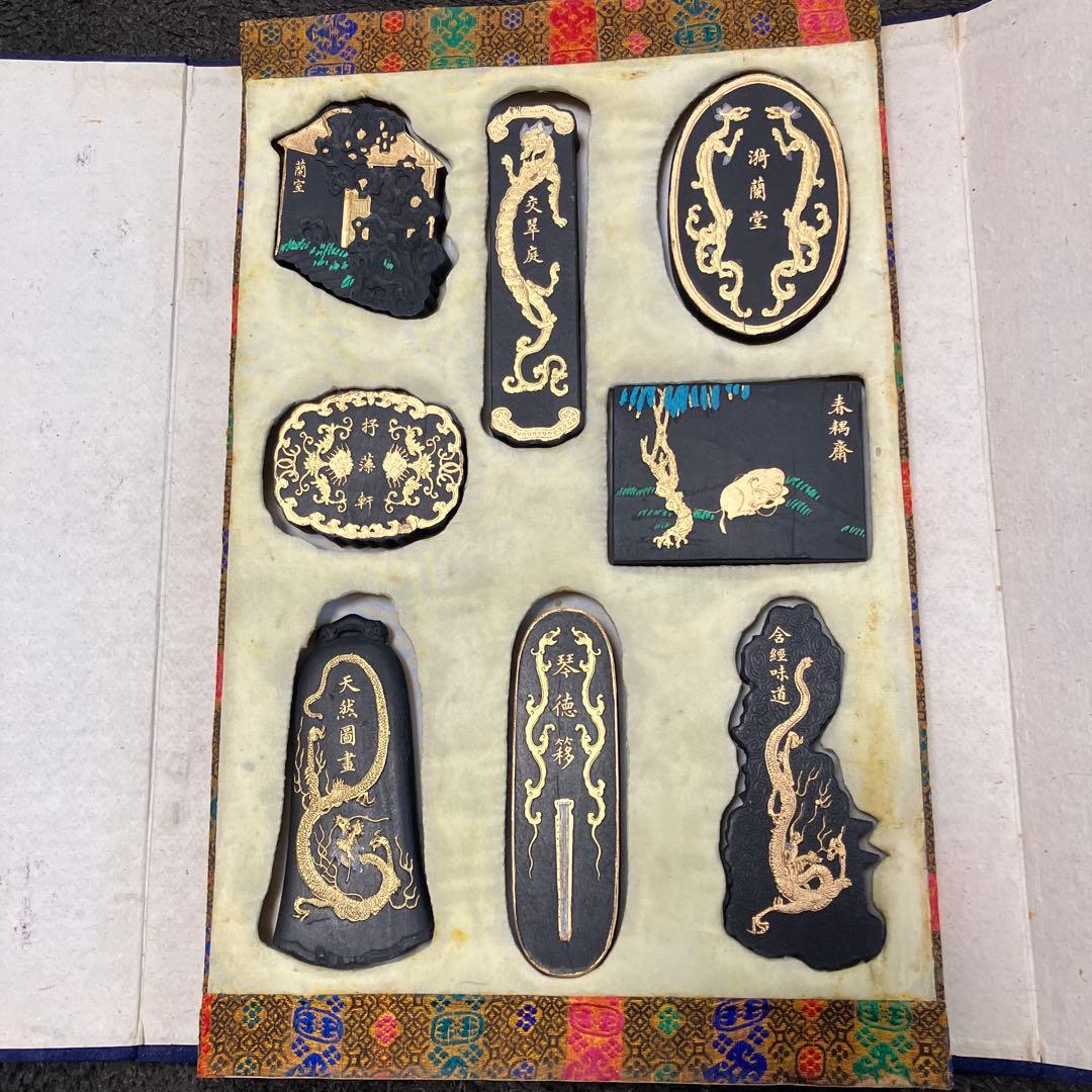 中国　書道　古墨　書道具ヴィンテージ品メルカリ便発送美品