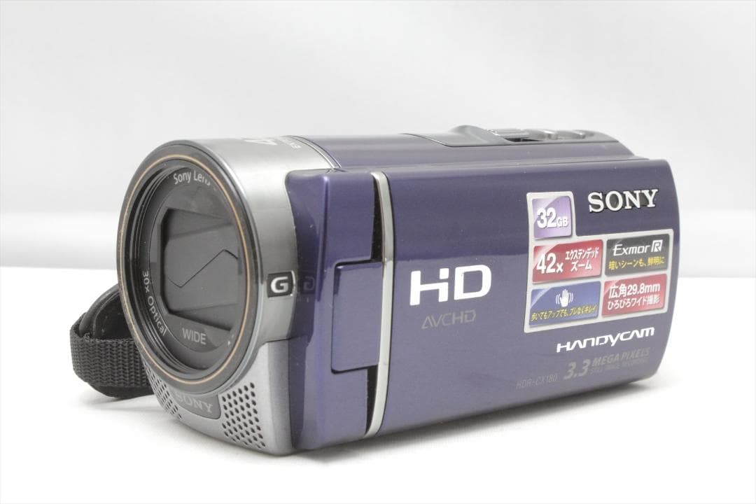 SDカード付！SONY HDR-CX180　ビデオカメラ　16GB