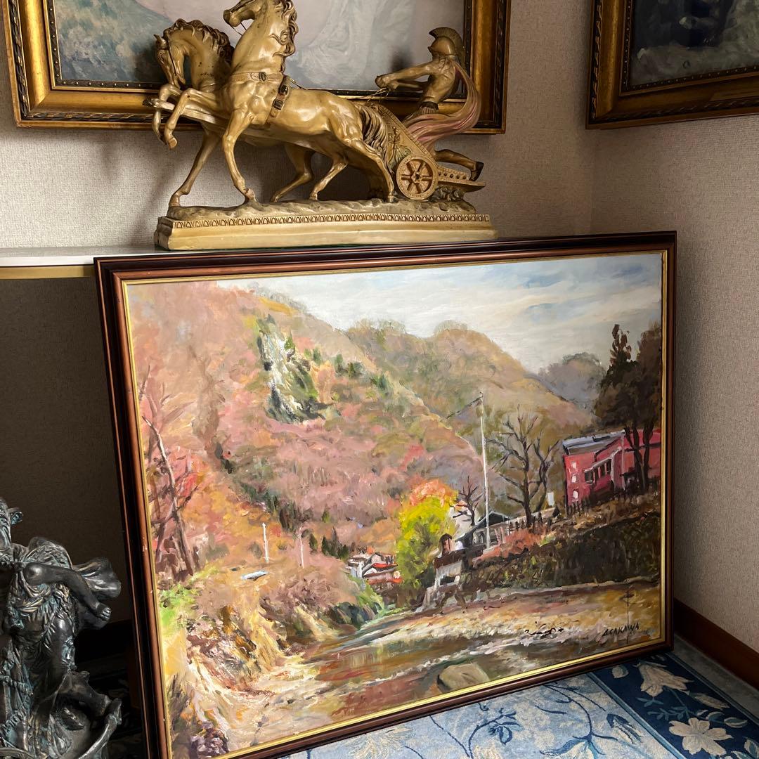 【更に値下げしました】油絵画F30