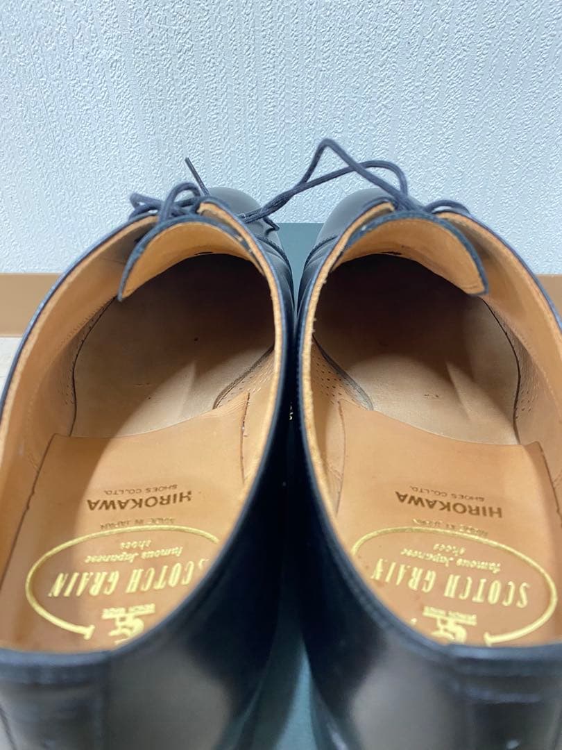 SCOTCH GRAIN ブラック ドレスシューズ 25cm