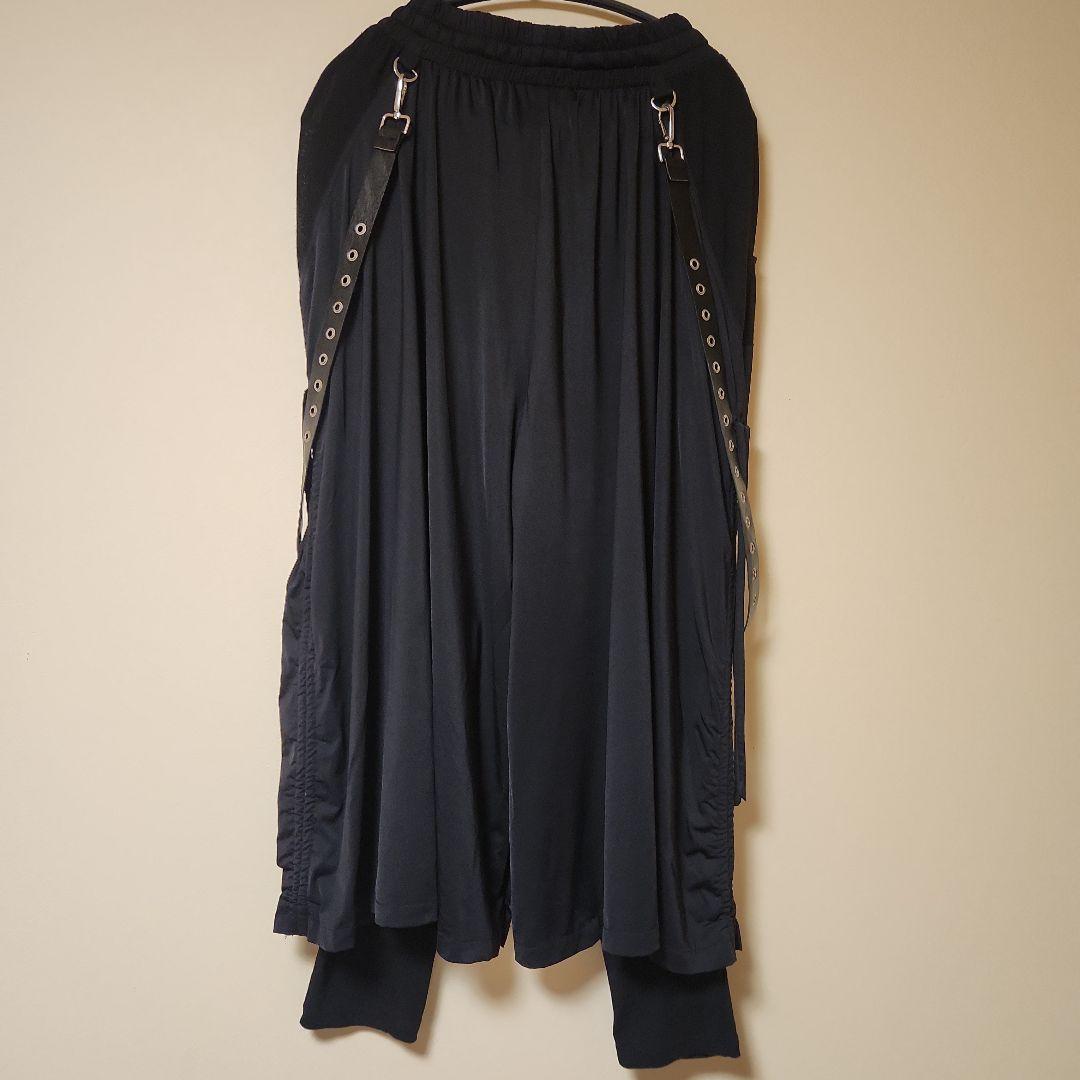 CIVARIZE/シヴァーライズサスペンダー付きスカートレイヤードワイドパンツ