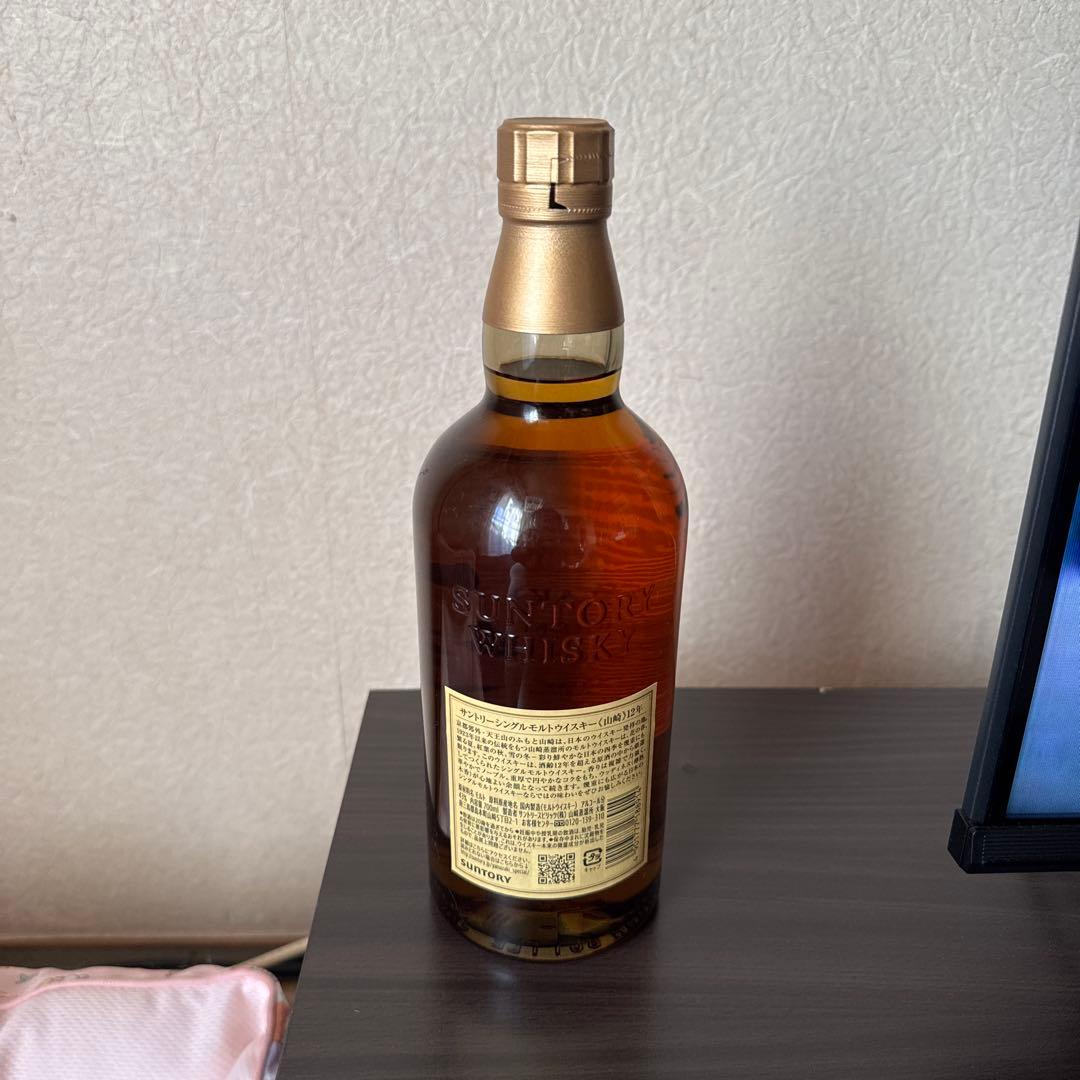 山崎 12年 シングルモルト ウイスキー 700ml 箱無し