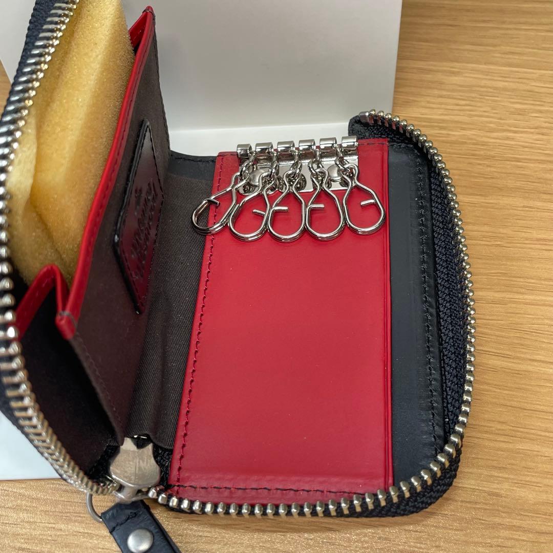 【新品未使用】ヴィヴィアンウエストウッド　キーケース　ブラック　レッド　鍵入れ