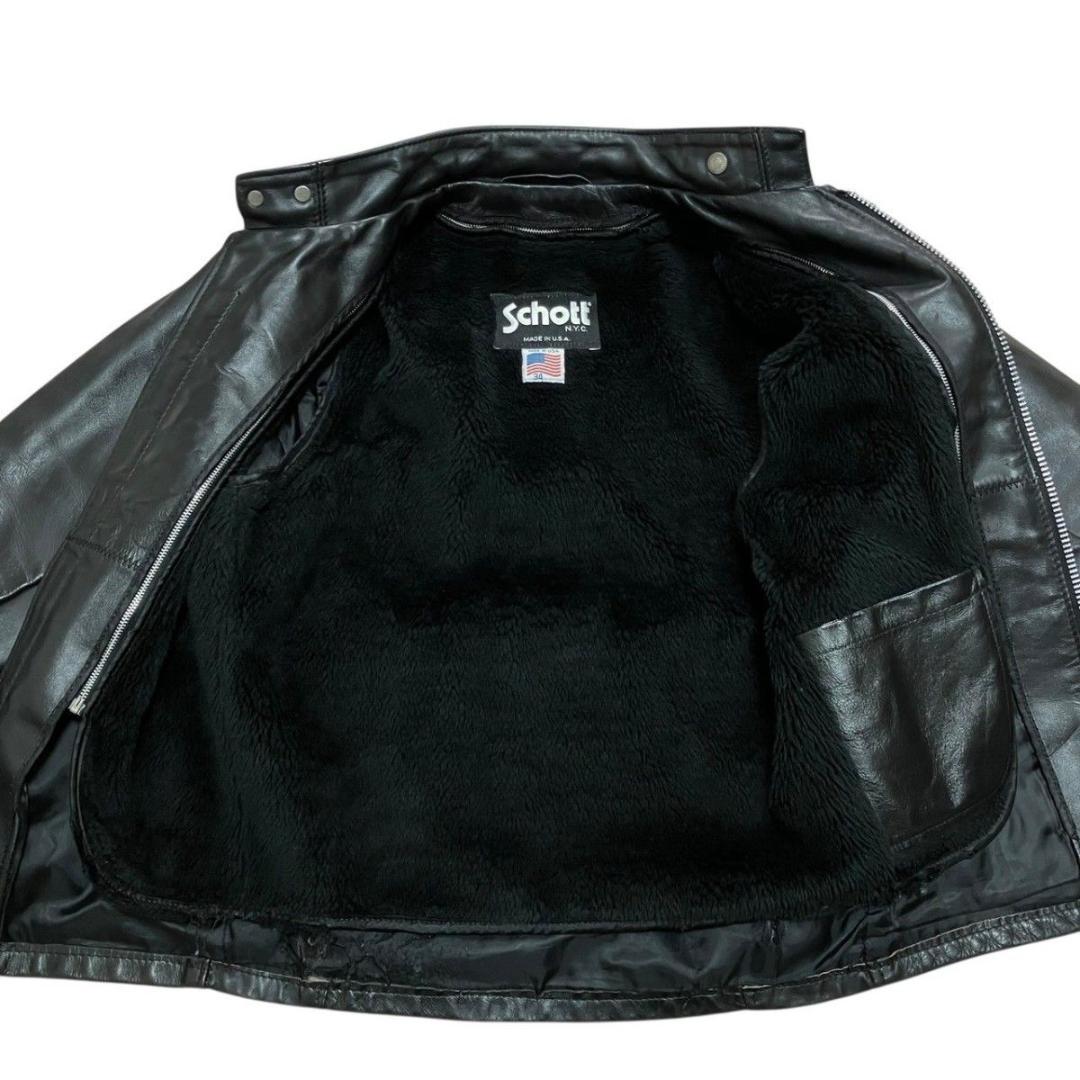schott ショット641レザージャケット ライダース　シングルライナー付きS