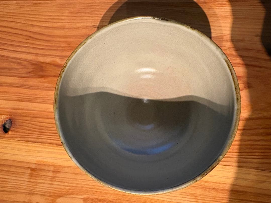 加藤松香 作　織部焼 竹之絵 七月 夏茶碗　新品・未使用／共箱・共布・作家栞付き