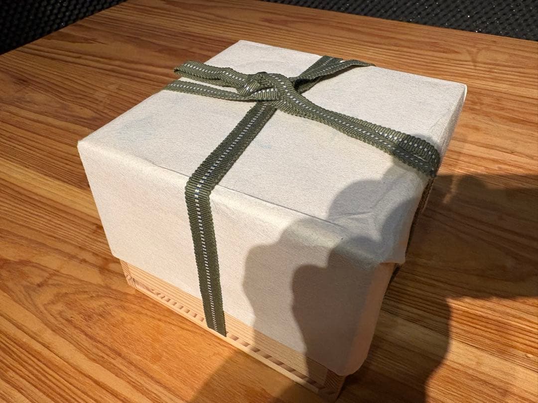 加藤松香 作　織部焼 竹之絵 七月 夏茶碗　新品・未使用／共箱・共布・作家栞付き