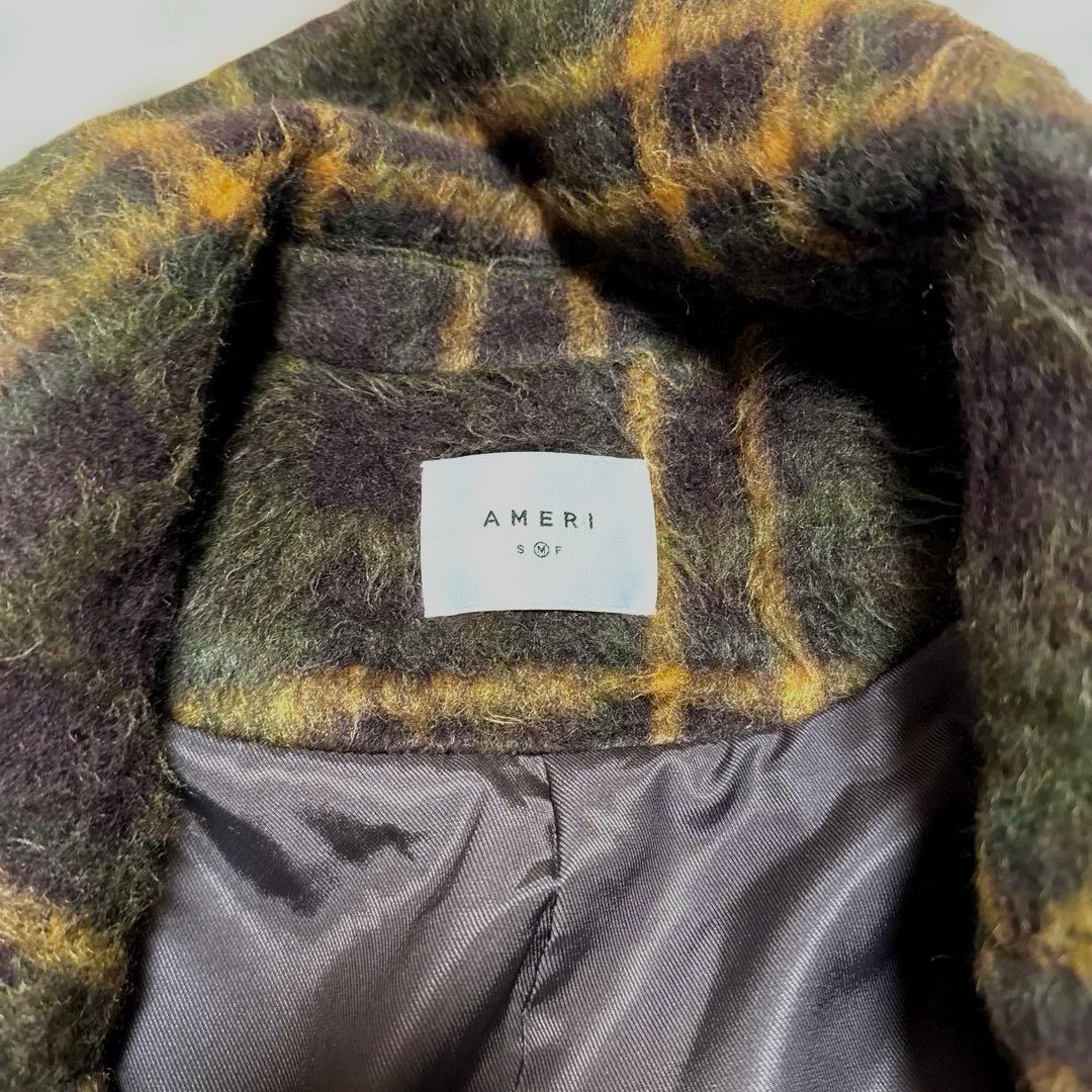 【AMERIVINTAGE】ADORABLE SHAGGY CHECK COAT