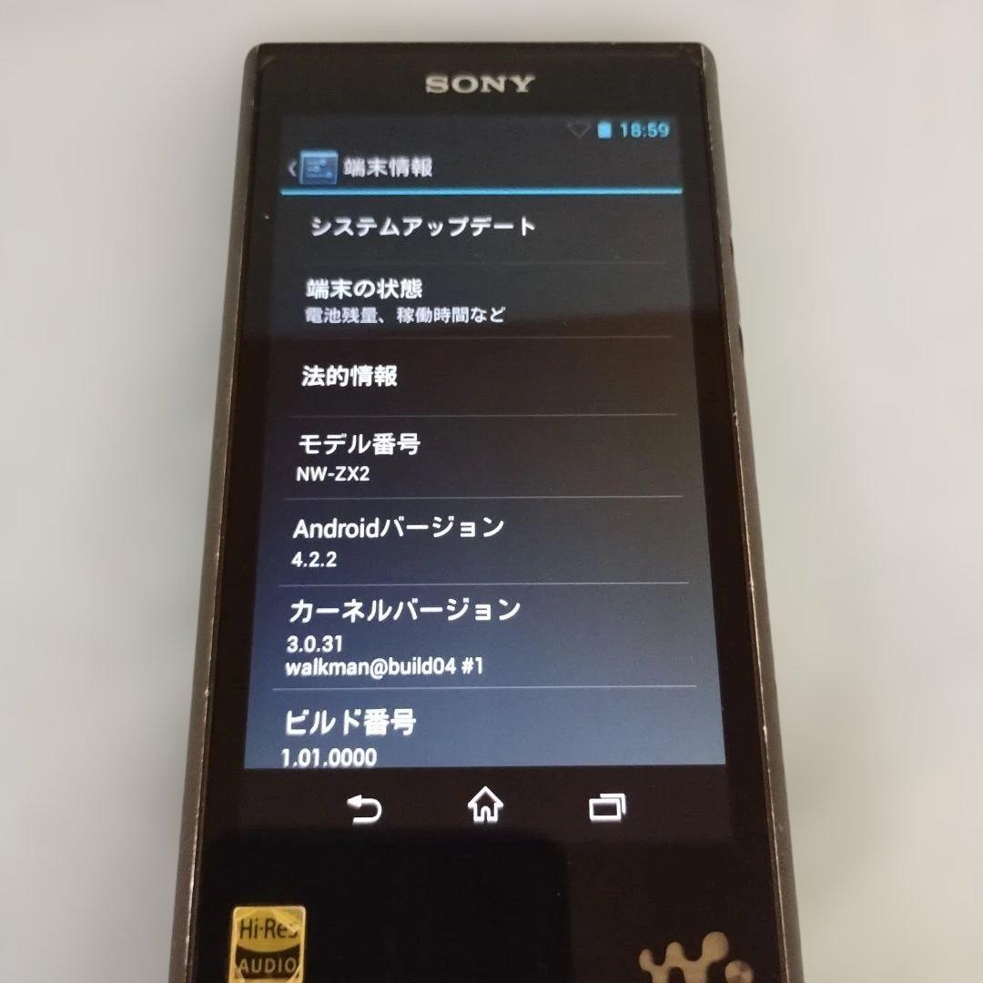 SONY NW-ZX2 （バッテリー交換済）