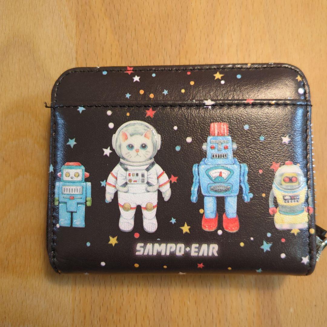 sampo×perche×earイア パピヨネ　スペーストイ ジャバラ折り財布
