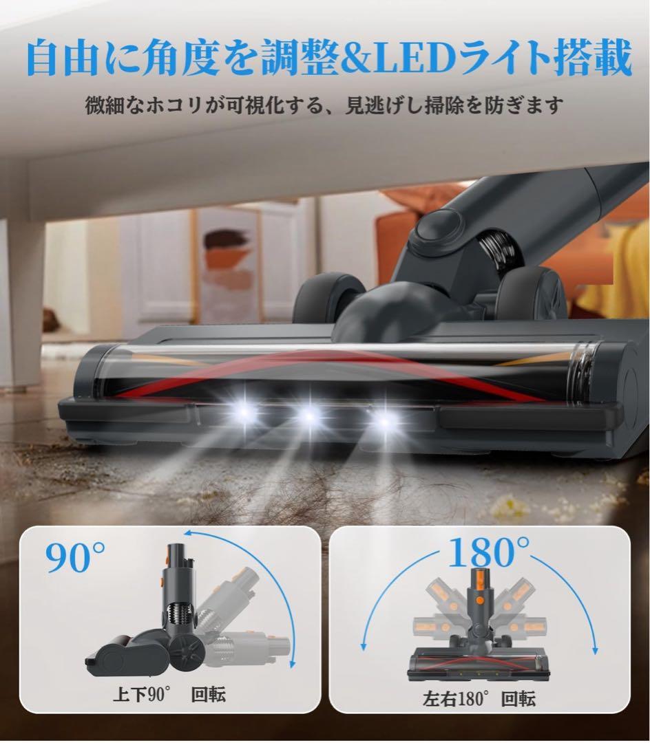 新品⭐️掃除機 コードレス45000pa強力吸引 コードレス掃除機 2way