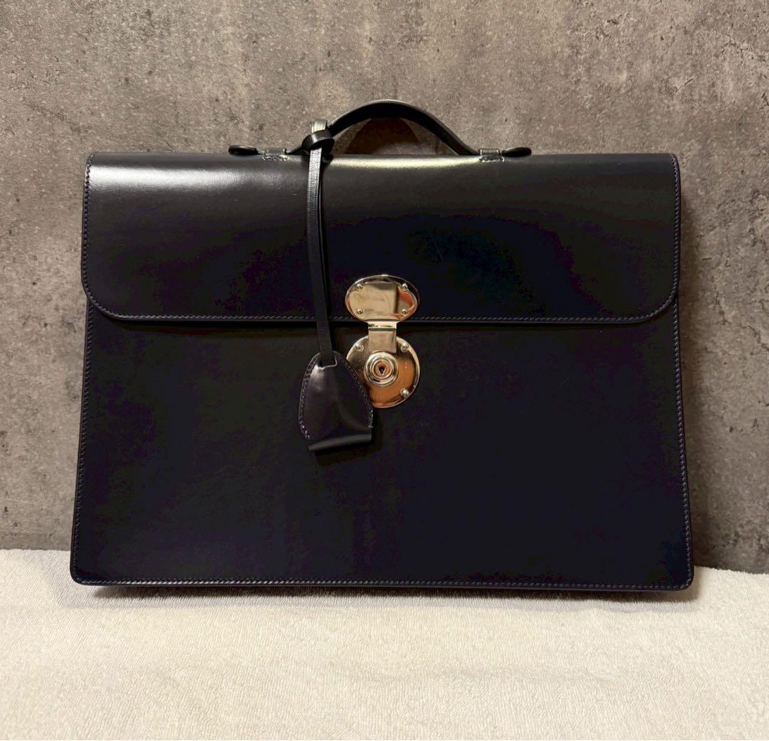 SIMPSON LONDON ブリーフバック ネイビー