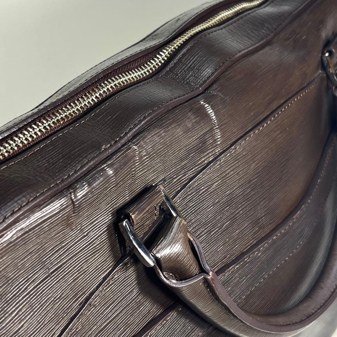 ペッレモルビダ ビジネスバッグ 2way 濃茶 キャピターノレザー 斜めがけ