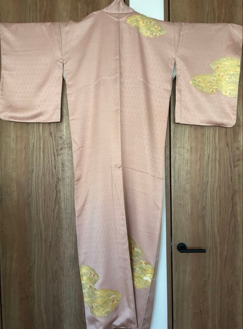 辻ヶ花　薄いピンクの訪問着フルセット