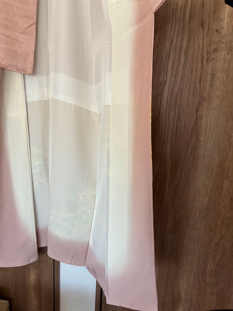 辻ヶ花　薄いピンクの訪問着フルセット