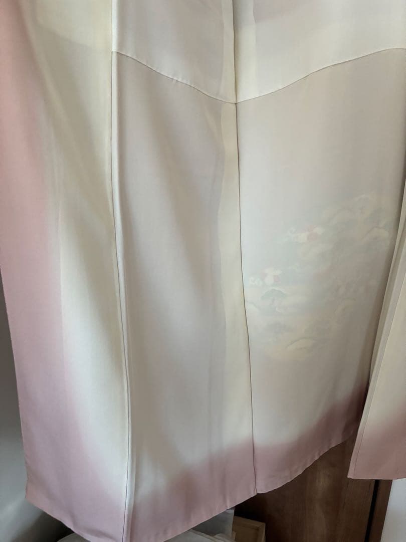 辻ヶ花　薄いピンクの訪問着フルセット