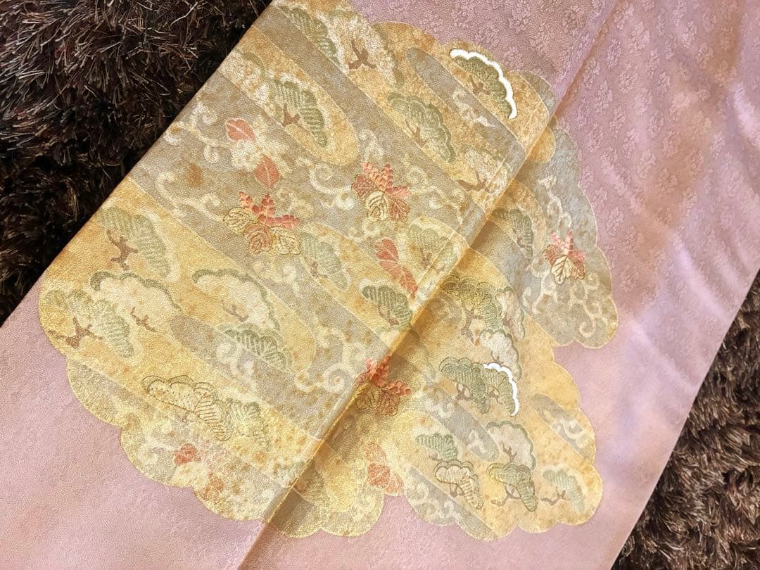 辻ヶ花　薄いピンクの訪問着フルセット