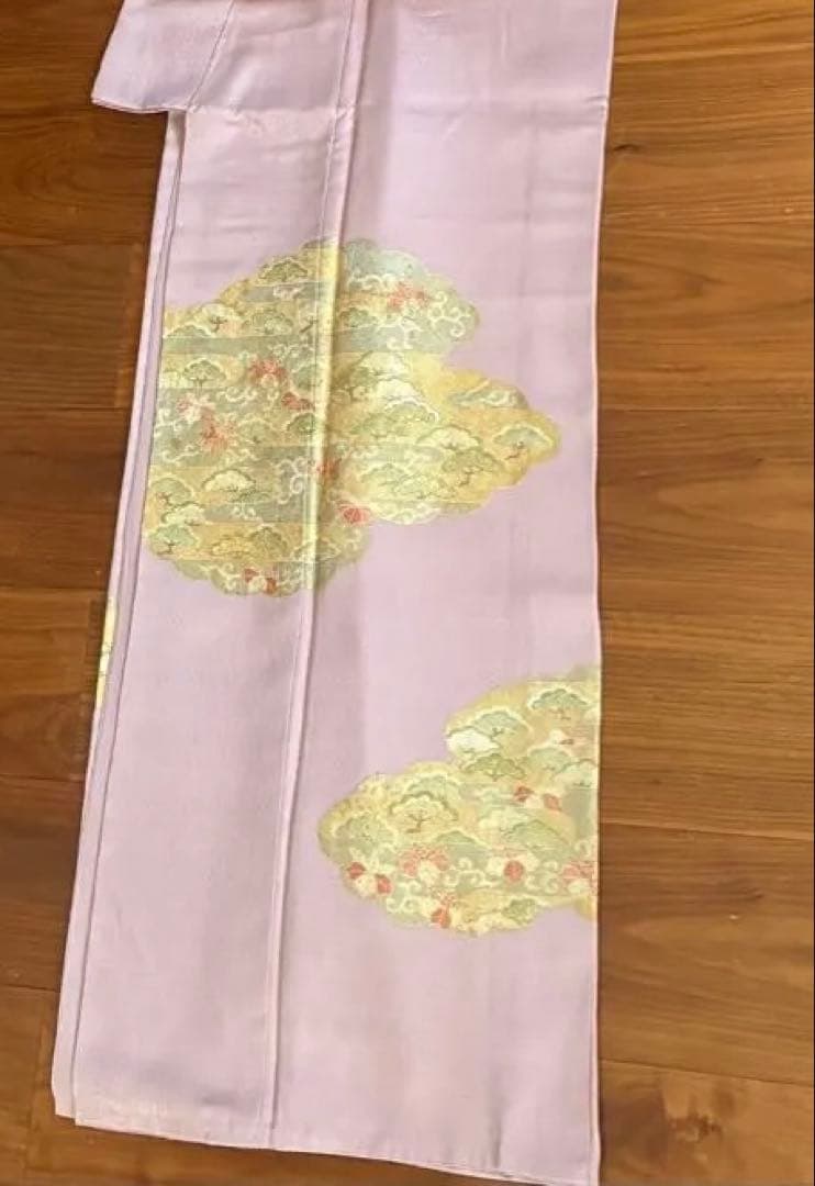 辻ヶ花　薄いピンクの訪問着フルセット