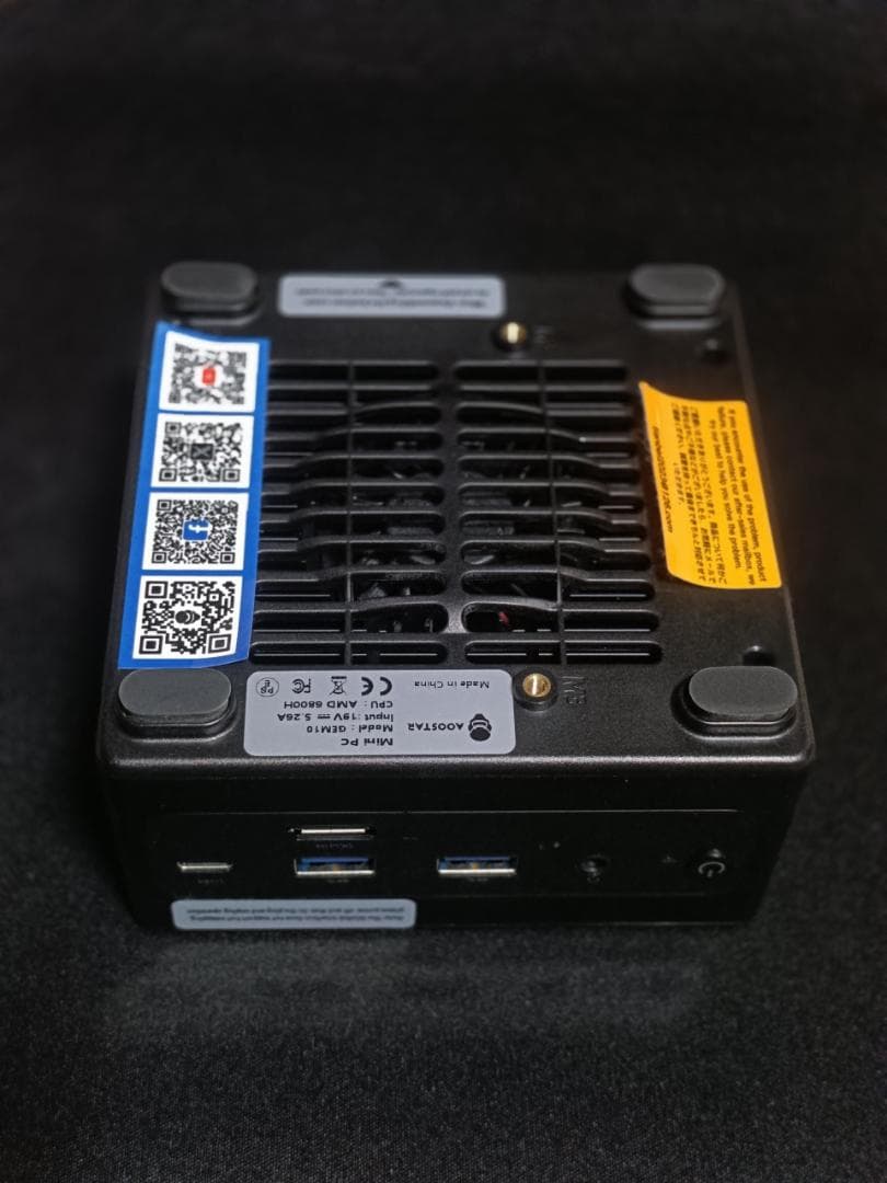 AOOSTAR GEM10 Ryzen7 6800H 32GB 通電ok起動NG