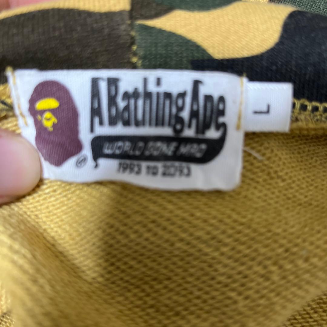 エイプ　シャークパーカー　迷彩　L ジップパーカー