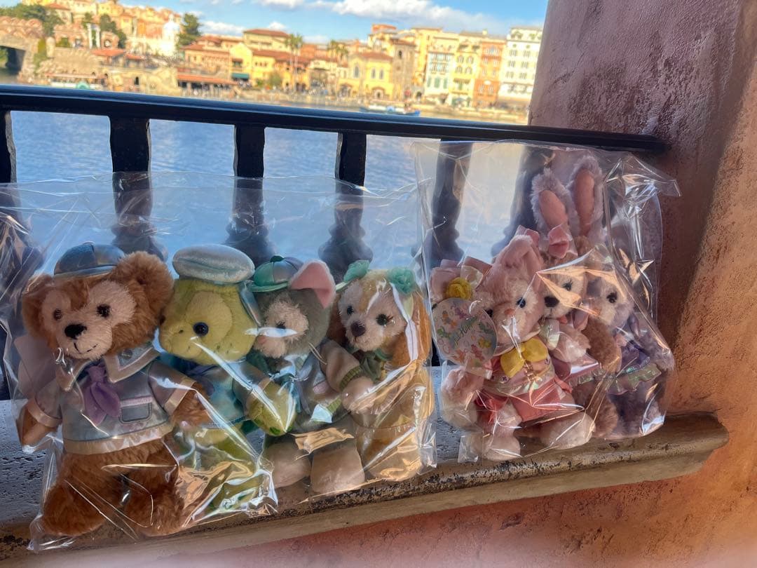 ♥ダッフィー&フレンズ♥バケパ♡ポージープラッシー７匹♥新品未開封⋈*.。