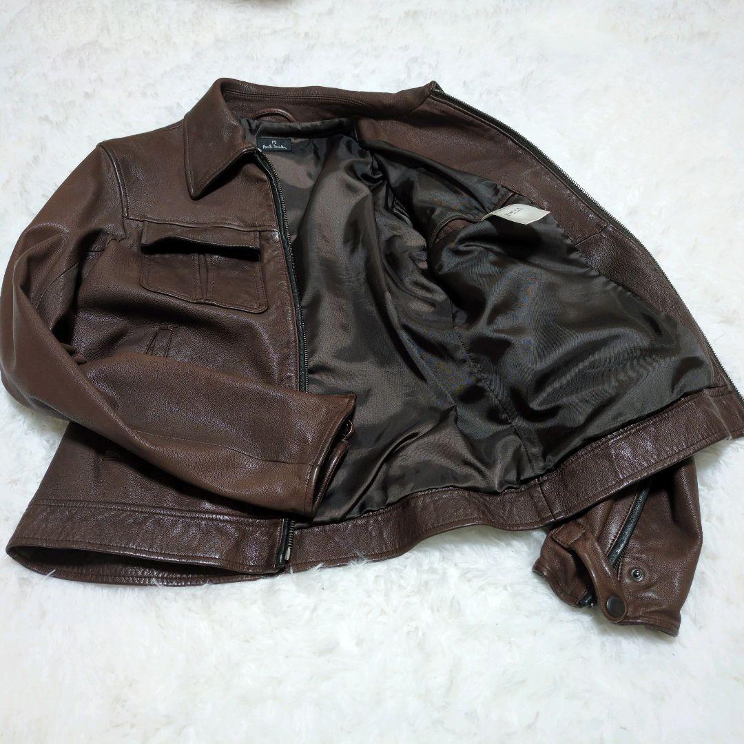 【美品】メンズ ポールスミス レザージャケット 皮ジャン　Paul Smith