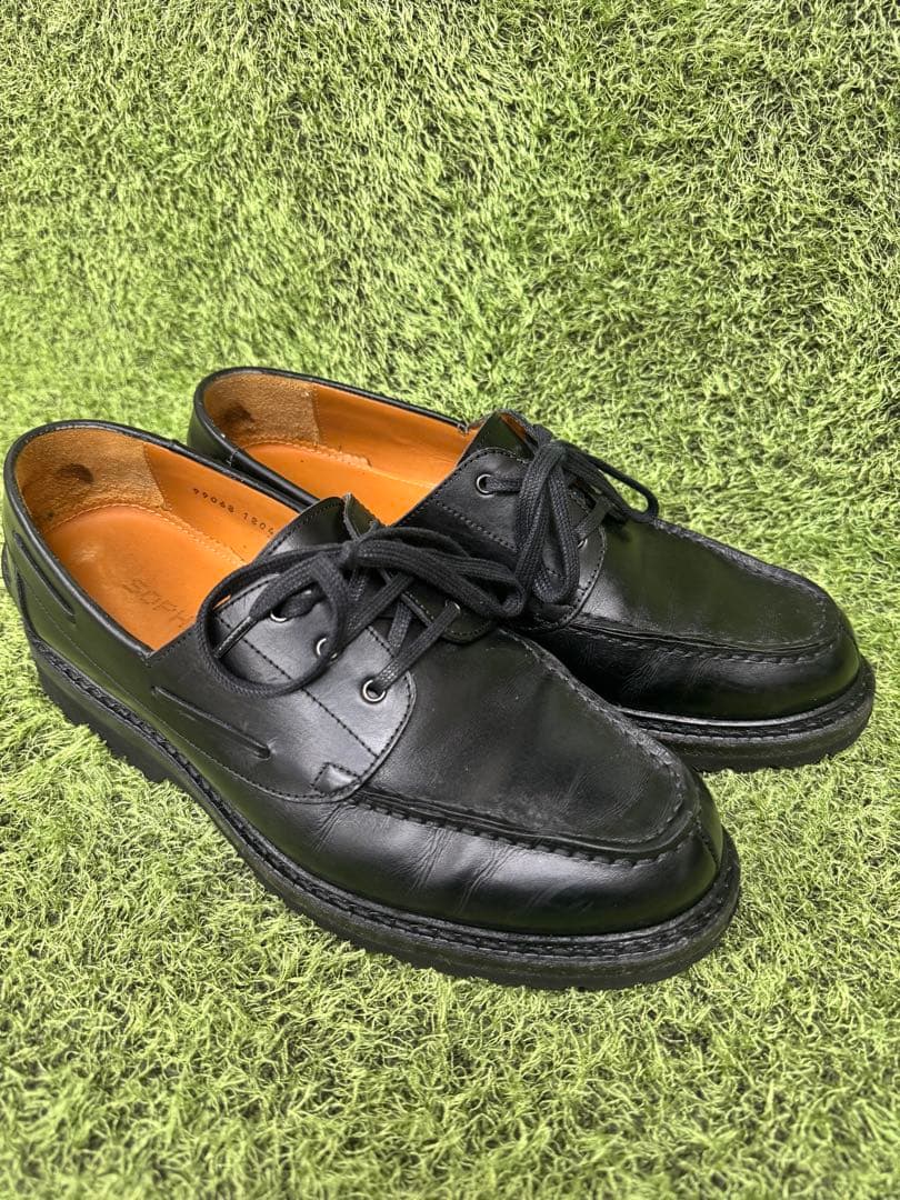 ソフネット　レザー　ボートシューズ