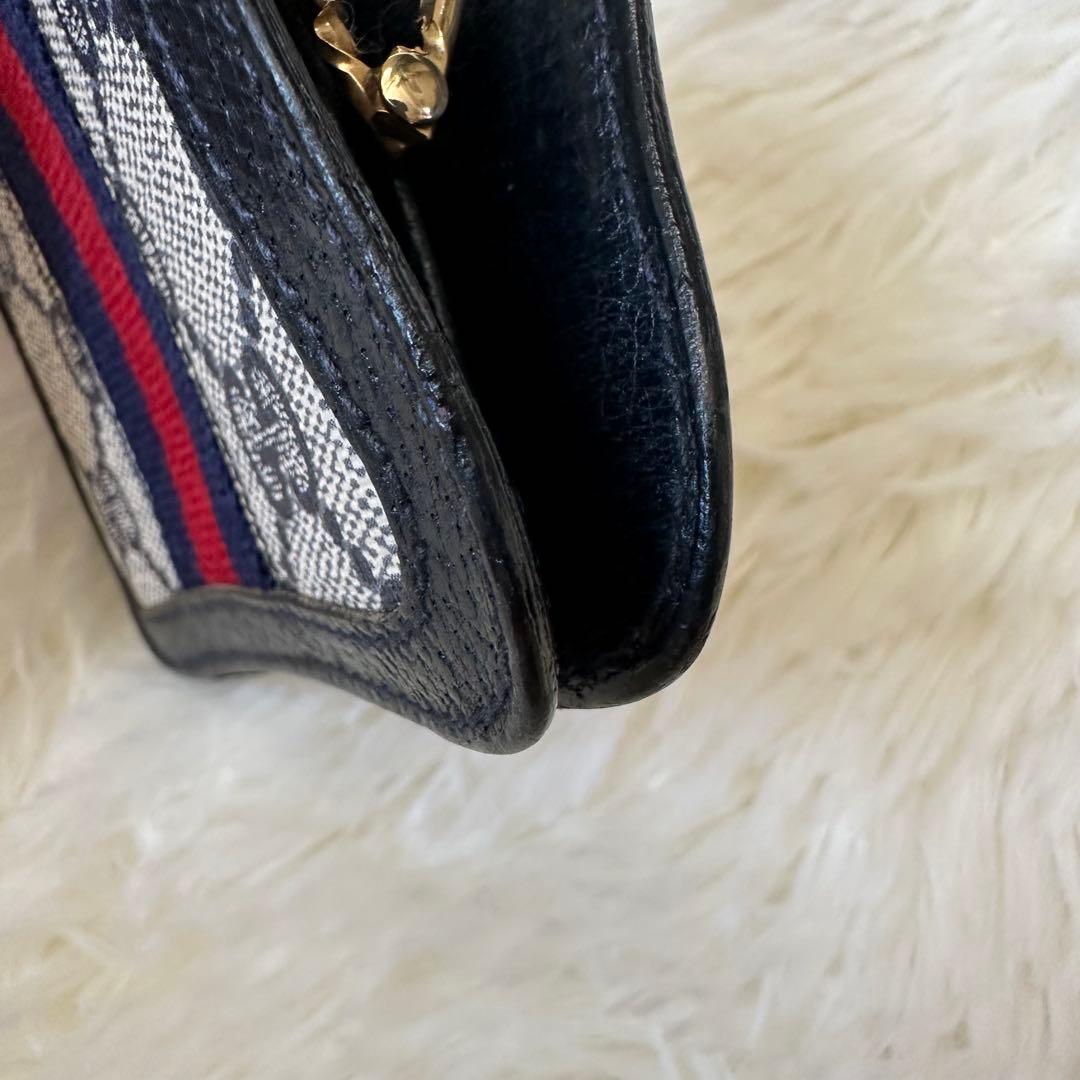 オールド GUCCI オールドグッチ がま口 財布 ケース レトロ
