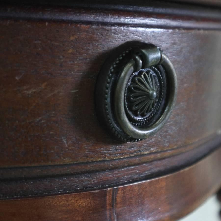 値下イタリア製クラシカル家具 象嵌 ハーフムーン コンソール サイドテーブル